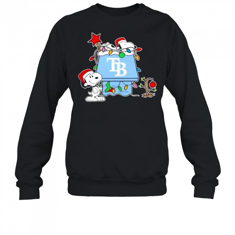 Tampa Bay Rays Snoopy Christmas Holiday Shirt